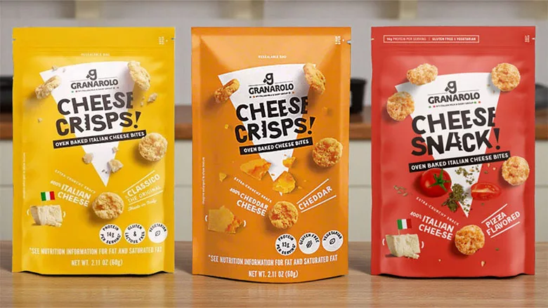 Granarolo Enters Snack Market With Cheese Crisps