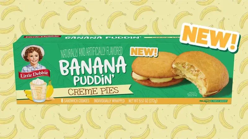 Little Debbie Introduces Banana Puddin’ Creme Pie for 2026