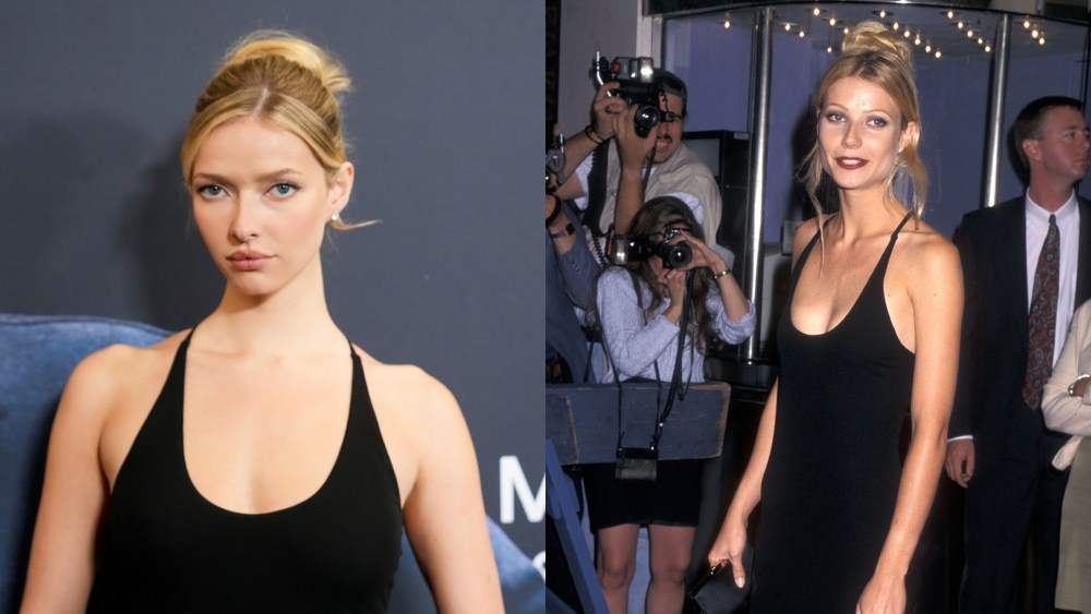Gwyneth Paltrow’s Daughter Apple Martin Wears Her Mom’s Calvin Klein Collection Dress to the ‘Marty Supreme’ Premiere