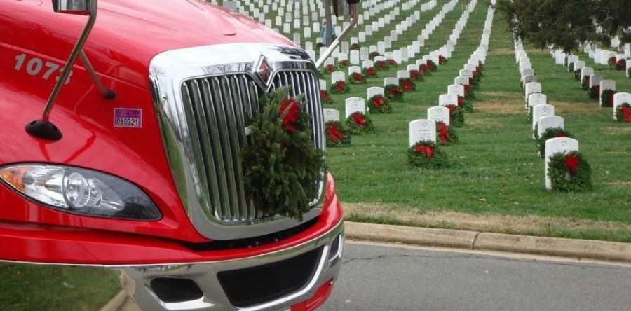 Truckers support Wreaths Across America Day