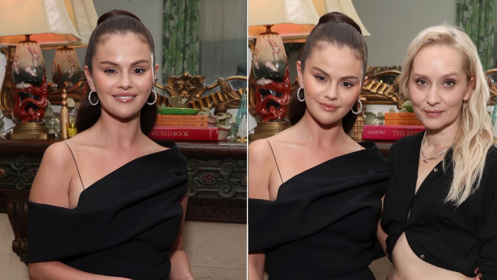 Selena Gomez Puts a Draped Spin on the Little Black Dress in Jacquemus for ‘The Testament of Ann Lee’ Screening