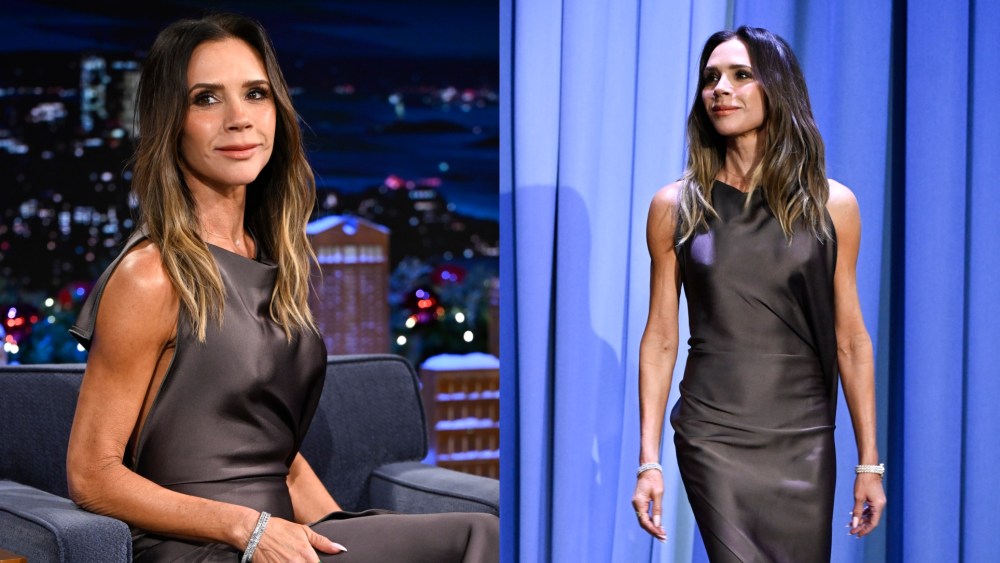 Victoria Beckham Opts for Modern Minimalism in Her Eponymous Label for Her ‘Jimmy Fallon’ Appearance