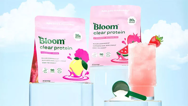Bloom Nutrition Launches Clear Protein Powder