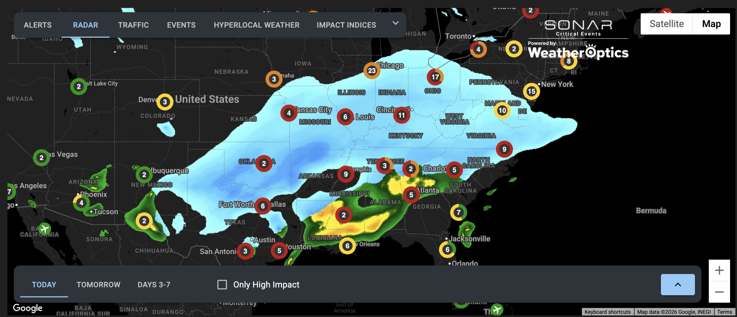 Assessing the first wave of Winter Storm Fern