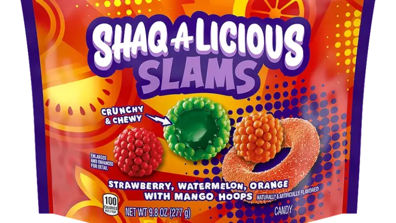 Hershey gives Shaq-A-Licious some game with multi-textured gummy