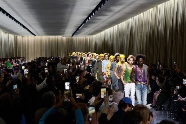 The men’s runway season casts an uneasy mood, and long shadow of Valentino