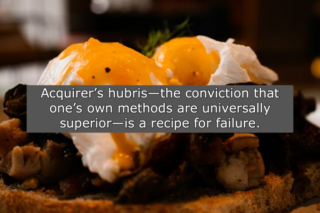 Acquirer’s Hubris: The Recipe for M&A Failure