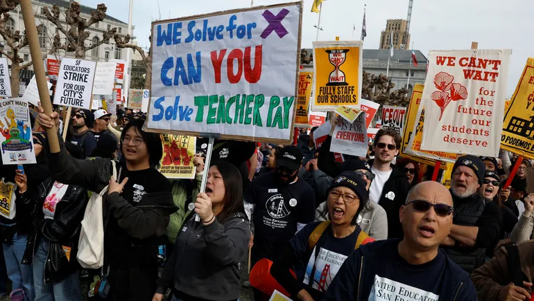 San Francisco USD educators strike over raises amid budget constraints