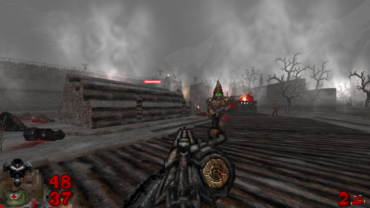 This wild Doom 2 mod that blends World War 1 combat with a vicious holy war just unleashed a gnarly prequel campaign where you assault a mountain riddled with heretics