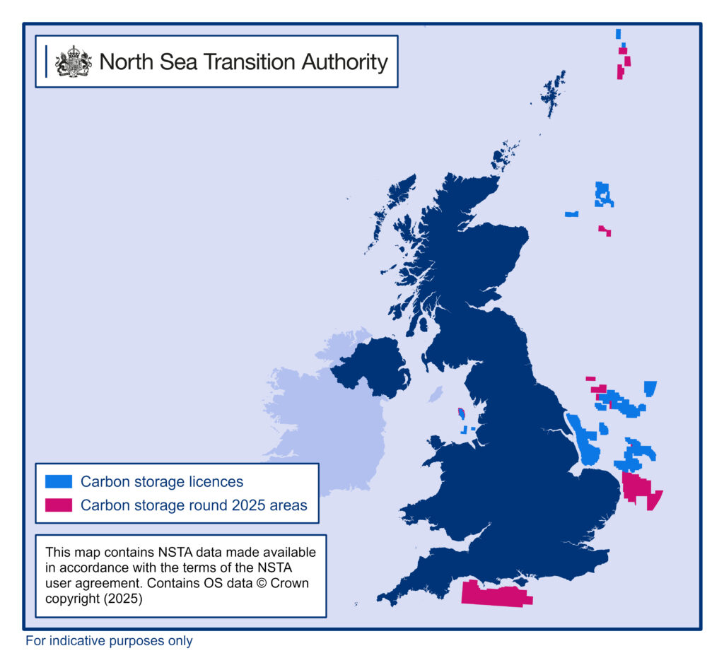 Second UK CO2 storage licensing round yields interest for over 2 million North Sea acres