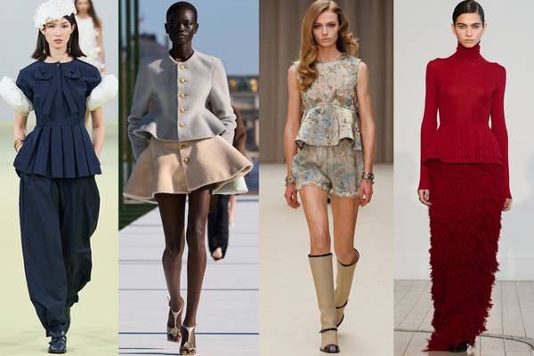 FW26 trend: Designers use the peplum for a cculpted silhouette