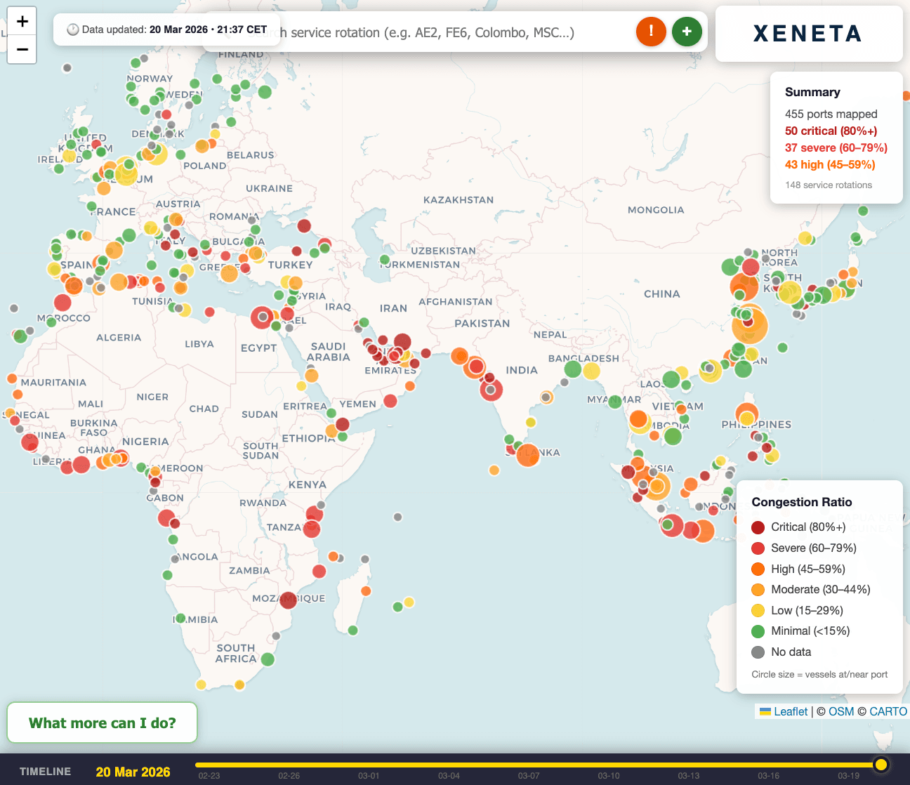 Ocean container shipping sees “massive” uncertainty from Iran War