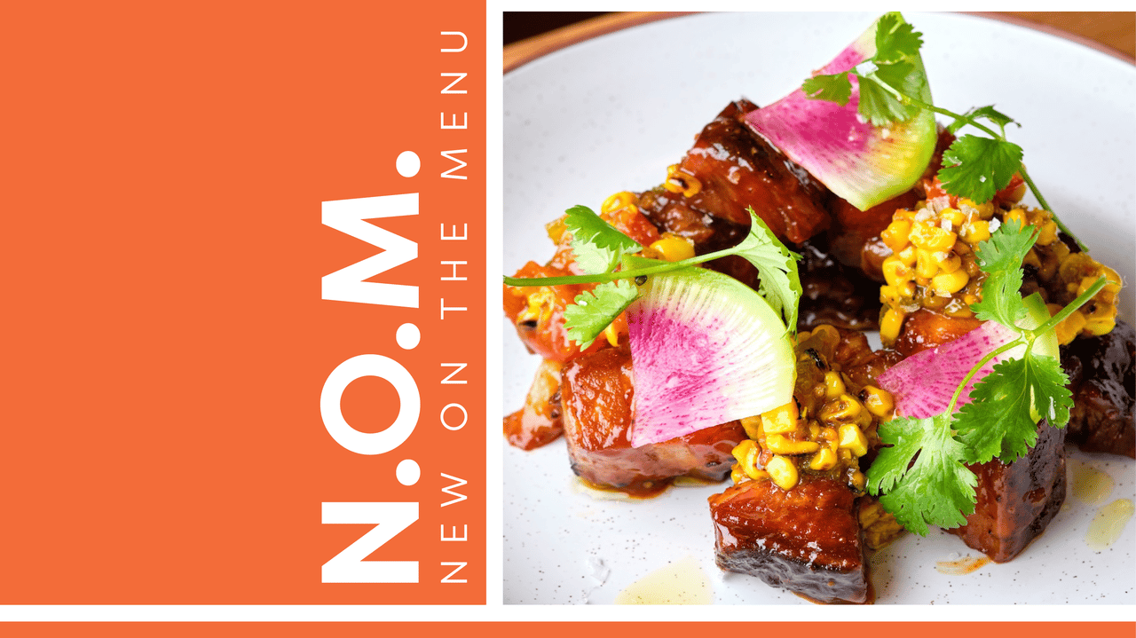 New on the Menu: Tom yam sushi and pork belly in stout barbecue sauce