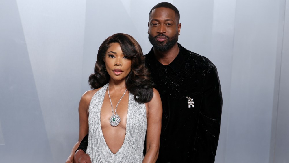 Gabrielle Union Wade Sparkles in Celia Kritharioti Alongside Dwyane Wade at the Vanity Fair 2026 Oscar Party