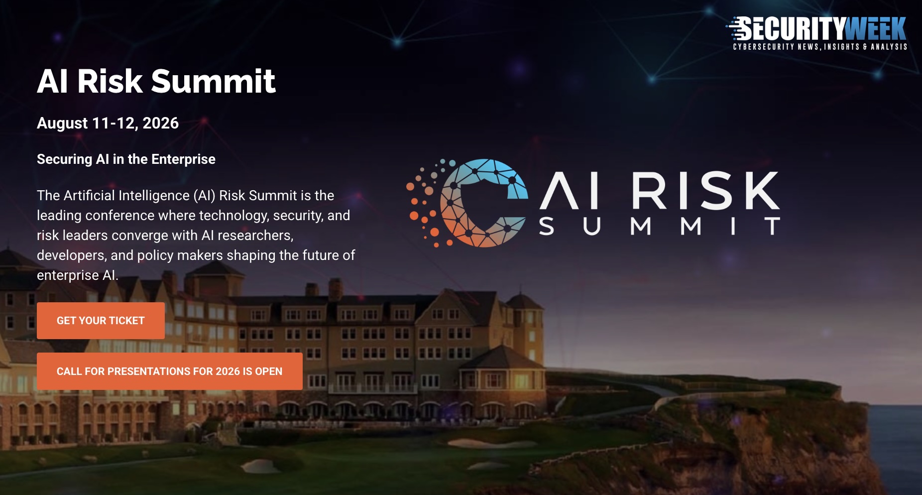 SecurityWeek to Host AI Risk Summit August 11-12 at the Ritz-Carlton, Half Moon Bay