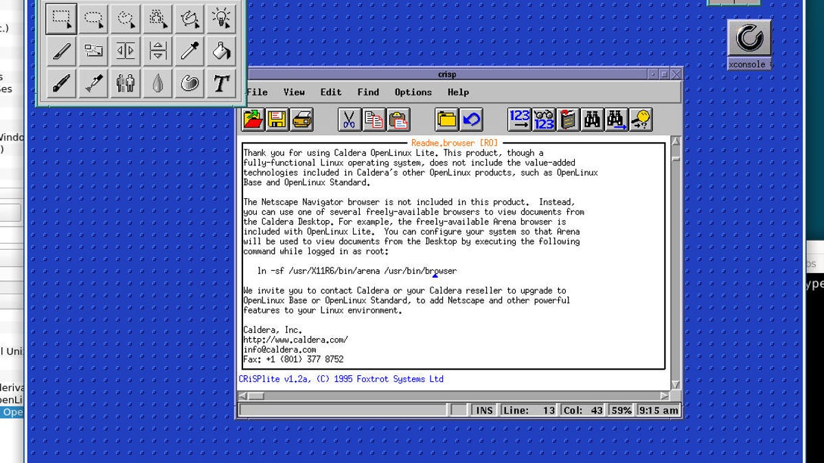 I joyfully reunited with my first Linux distro at the Virtual OS Museum
