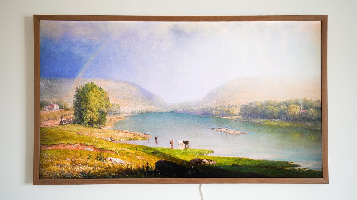 This QLED canvas art TV isn't made by Samsung, and it's $650 cheaper this weekend