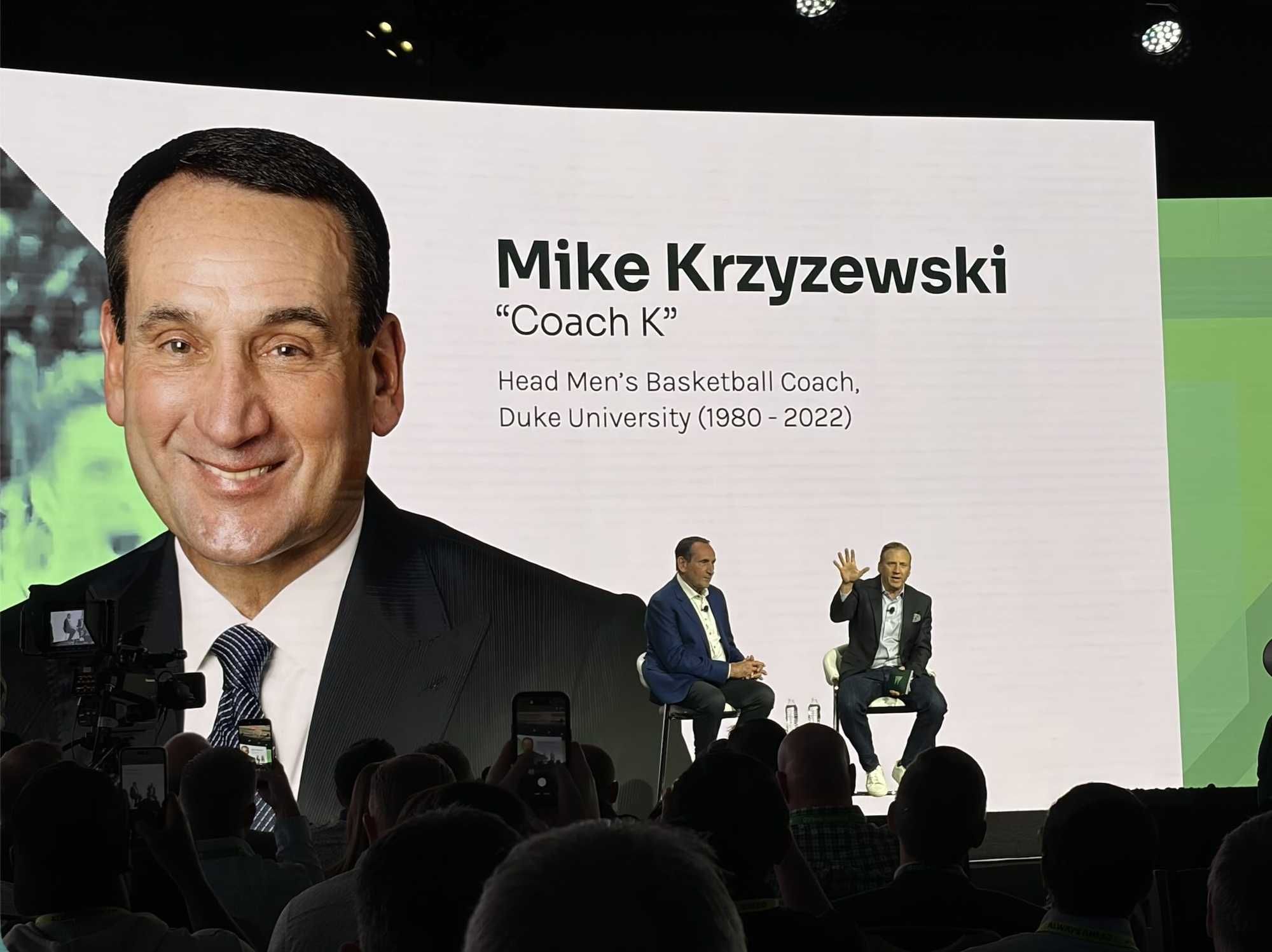 Krzyzewski shares leadership lessons honed on the basketball court